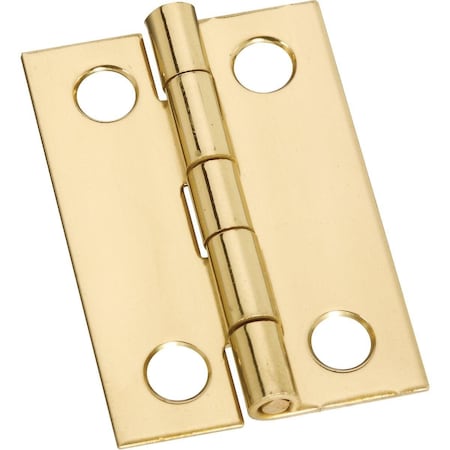 National 1-1/2 In. x 1 In. Medium Clear Coat Decorative Hinge N211292